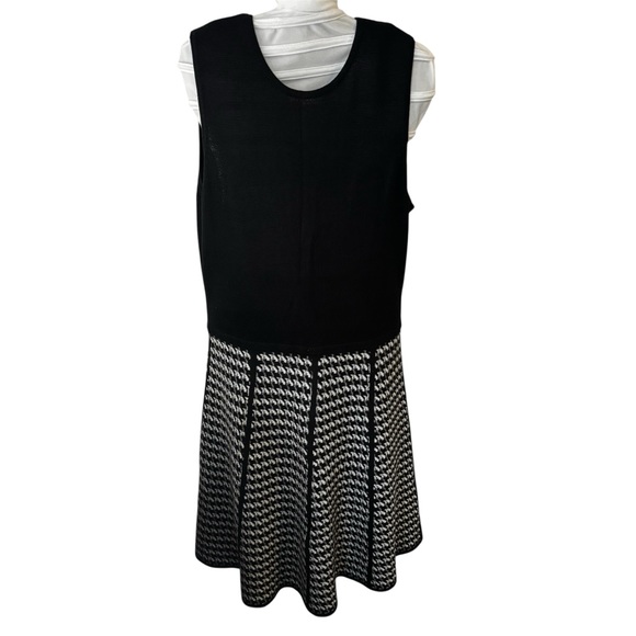 Calvin Klein Dresses & Skirts - Calvin Klein Houndstooth Knit Fit & Flare Dress Women's Small S Black White Work
